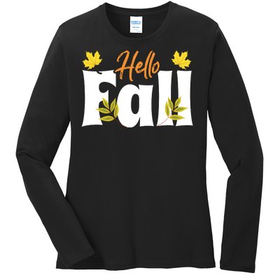 Hello Fall Ladies Long Sleeve Shirt