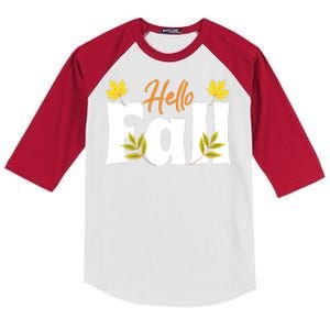 Hello Fall Kids Colorblock Raglan Jersey