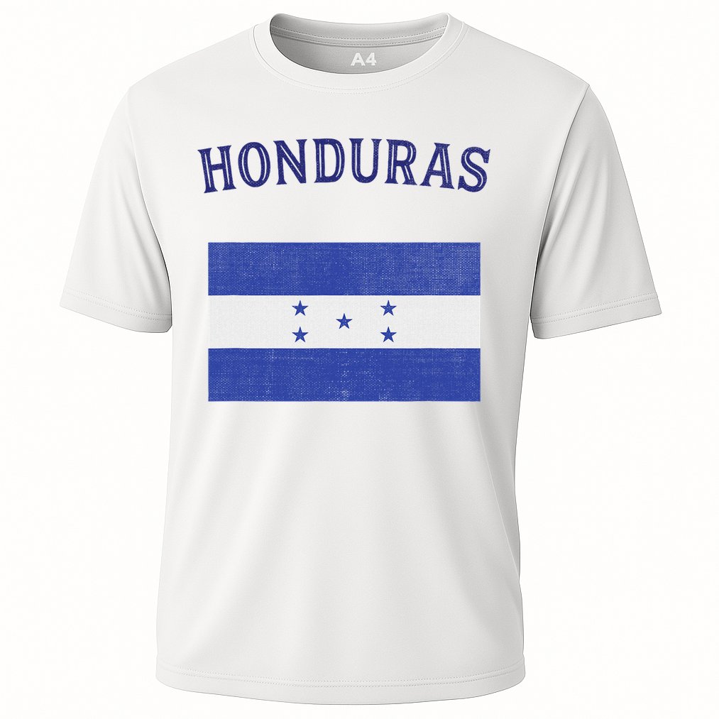 Honduras Flag Cooling Performance Crew T-Shirt