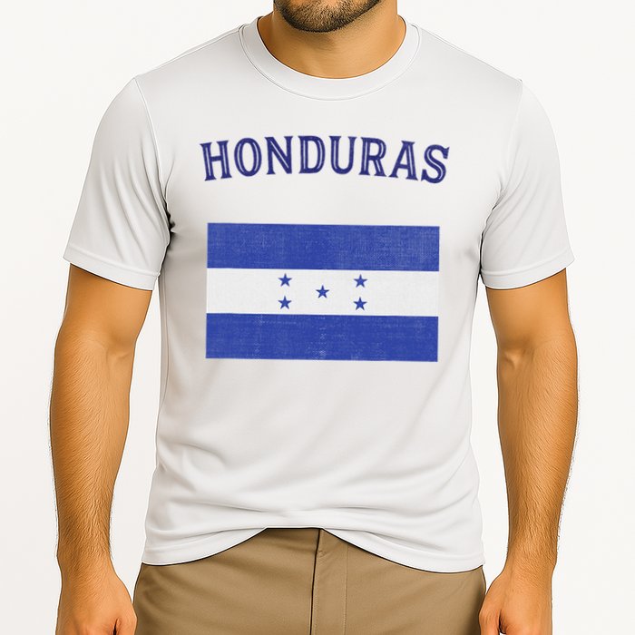 Honduras Flag Cooling Performance Crew T-Shirt