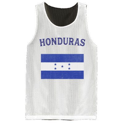 Honduras Flag Mesh Reversible Basketball Jersey Tank
