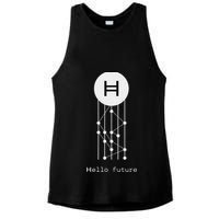 Hello Future Hbar Hedera Hashgraph Solana Kaspa Xrp Crypto Ladies PosiCharge Tri-Blend Wicking Tank