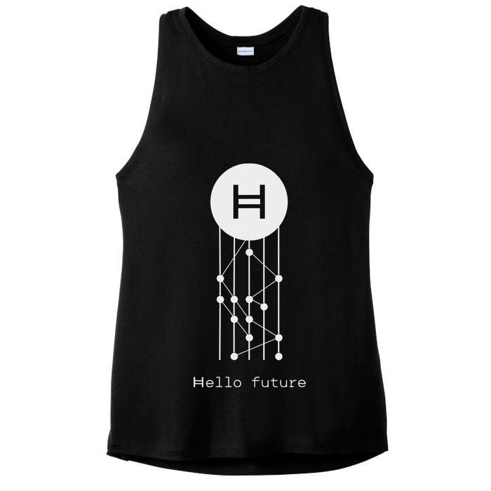 Hello Future Hbar Hedera Hashgraph Solana Kaspa Xrp Crypto Ladies PosiCharge Tri-Blend Wicking Tank