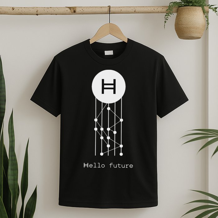 Hello Future Hbar Hedera Hashgraph Solana Kaspa Xrp Crypto T-Shirt