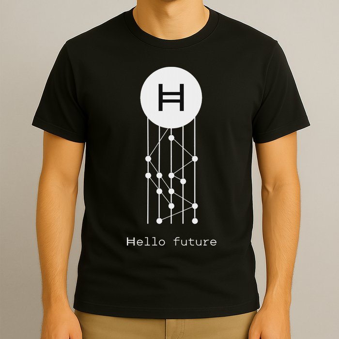 Hello Future Hbar Hedera Hashgraph Solana Kaspa Xrp Crypto T-Shirt