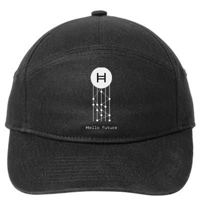 Hello Future Hbar Hedera Hashgraph Solana Kaspa Xrp Crypto 7-Panel Snapback Hat