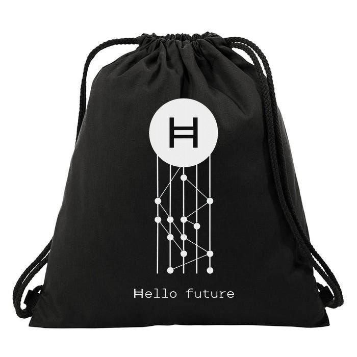 Hello Future Hbar Hedera Hashgraph Solana Kaspa Xrp Crypto Drawstring Bag