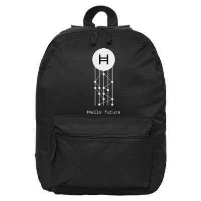 Hello Future Hbar Hedera Hashgraph Solana Kaspa Xrp Crypto 16 in Basic Backpack