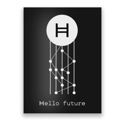 Hello Future Hbar Hedera Hashgraph Solana Kaspa Xrp Crypto Poster