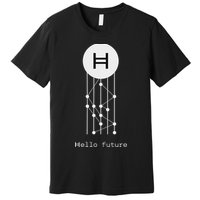 Hello Future Hbar Hedera Hashgraph Solana Kaspa Xrp Crypto Premium T-Shirt