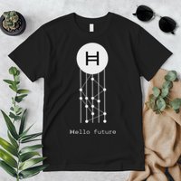 Hello Future Hbar Hedera Hashgraph Solana Kaspa Xrp Crypto Premium T-Shirt