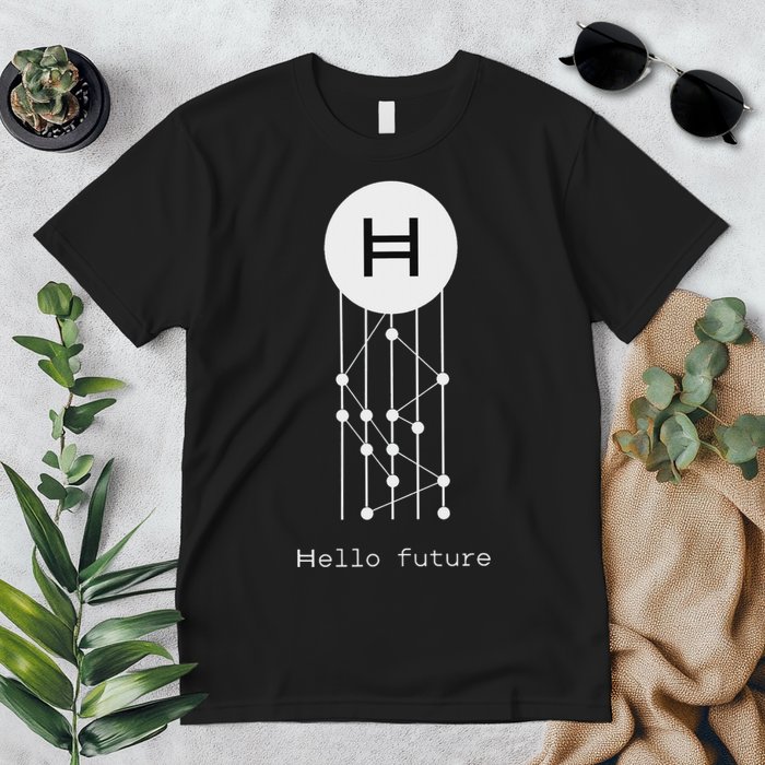 Hello Future Hbar Hedera Hashgraph Solana Kaspa Xrp Crypto Premium T-Shirt