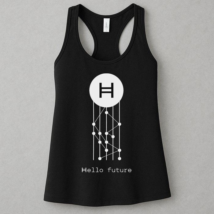 Hello Future Hbar Hedera Hashgraph Solana Kaspa Xrp Crypto Womens Tank Top