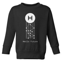 Hello Future Hbar Hedera Hashgraph Solana Kaspa Xrp Crypto Toddler Sweatshirt