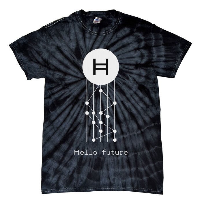 Hello Future Hbar Hedera Hashgraph Solana Kaspa Xrp Crypto Tie-Dye T-Shirt