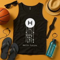Hello Future Hbar Hedera Hashgraph Solana Kaspa Xrp Crypto Tank Top