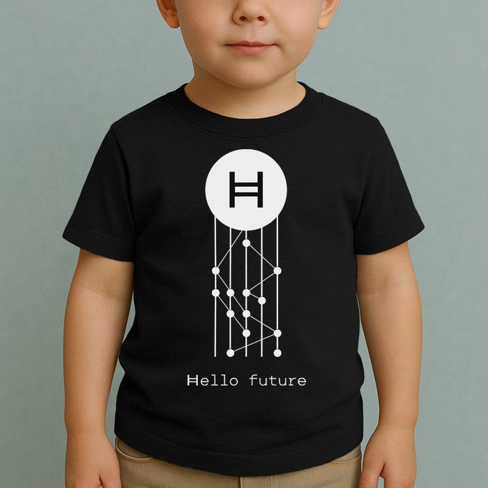 Hello Future Hbar Hedera Hashgraph Solana Kaspa Xrp Crypto Toddler T-Shirt