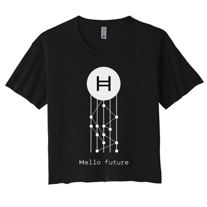 Hello Future Hbar Hedera Hashgraph Solana Kaspa Xrp Crypto Crop Top
