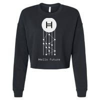Hello Future Hbar Hedera Hashgraph Solana Kaspa Xrp Crypto Cropped Pullover Crew