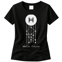 Hello Future Hbar Hedera Hashgraph Solana Kaspa Xrp Crypto Womens T-Shirt