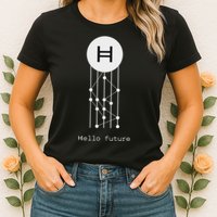 Hello Future Hbar Hedera Hashgraph Solana Kaspa Xrp Crypto Womens T-Shirt