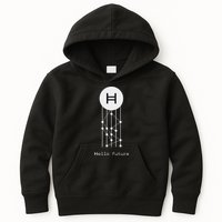 Hello Future Hbar Hedera Hashgraph Solana Kaspa Xrp Crypto Kids Hoodie
