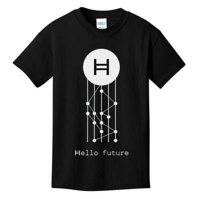 Hello Future Hbar Hedera Hashgraph Solana Kaspa Xrp Crypto Kids T-Shirt