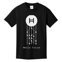 Hello Future Hbar Hedera Hashgraph Solana Kaspa Xrp Crypto Kids T-Shirt