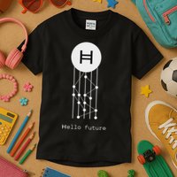 Hello Future Hbar Hedera Hashgraph Solana Kaspa Xrp Crypto Kids T-Shirt