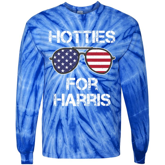 Hotties For Harris Meaningful Gift Tie-Dye Long Sleeve Shirt