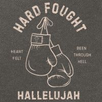 Hard Fought Heartfelt Been Through Hell Hallelujah Cotton Canvas Backpack
