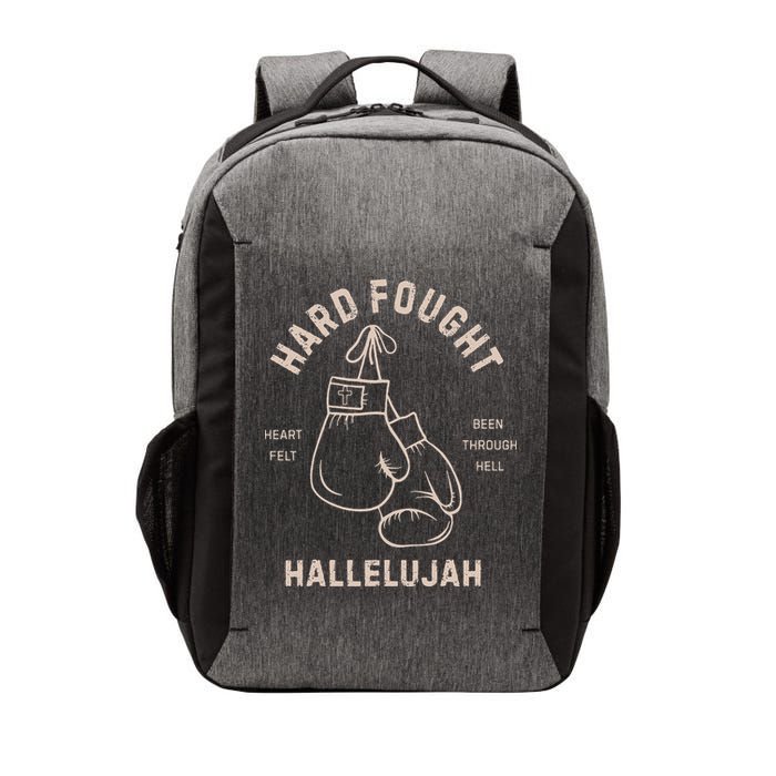 Hard Fought Heartfelt Been Through Hell Hallelujah Vector Backpack