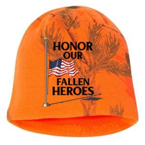 Honor Fallen Heroes / Military Honor Memorial American Flag Cute Gift Kati - Camo Knit Beanie