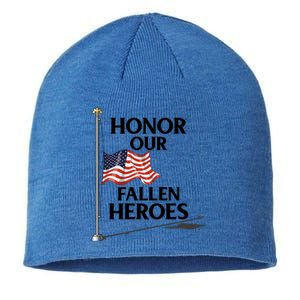 Honor Fallen Heroes / Military Honor Memorial American Flag Cute Gift Sustainable Beanie