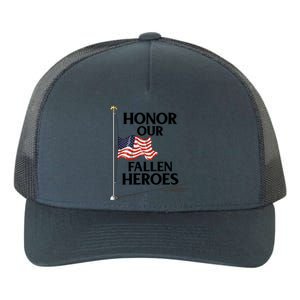 Honor Fallen Heroes / Military Honor Memorial American Flag Cute Gift Yupoong Adult 5-Panel Trucker Hat