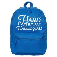 Hard Fought Hallelujah Bible Verse Christian Jesus 16 in Basic Backpack