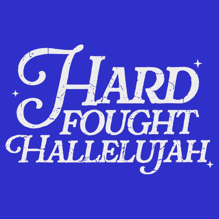 Hard Fought Hallelujah Bible Verse Christian Jesus 16 in Basic Backpack