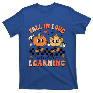 Halloween Fall In Love With Learning Thanksgiving Teacher T-Shirt