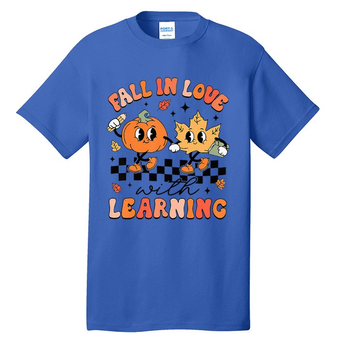 Halloween Fall In Love With Learning Thanksgiving Teacher Tall T-Shirt