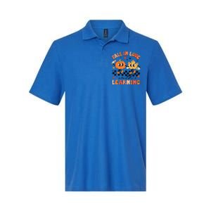 Halloween Fall In Love With Learning Thanksgiving Teacher Softstyle Adult Sport Polo