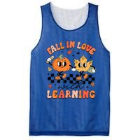 Halloween Fall In Love With Learning Thanksgiving Teacher Mesh Reversible Basketball Jersey Tank