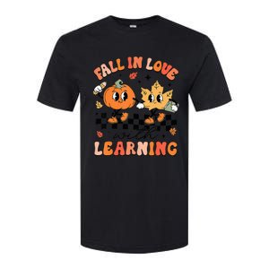 Halloween Fall In Love With Learning Thanksgiving Teacher Softstyle CVC T-Shirt