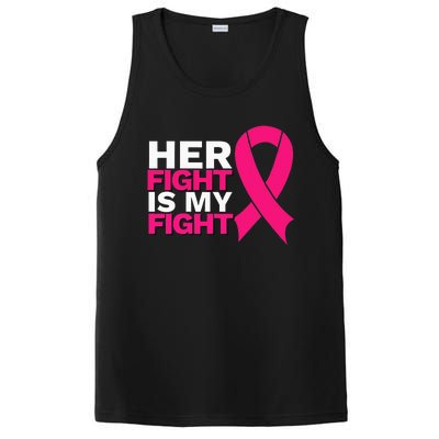 Her Fight Is My Fight Breast Cancer Awareness Family Support PosiCharge Competitor Tank