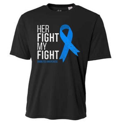 Her Fight Is My Fight Diabetes Awareness T1d Type 1 Cooling Performance Crew T-Shirt