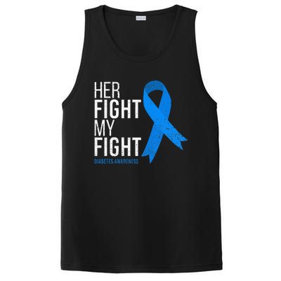 Her Fight Is My Fight Diabetes Awareness T1d Type 1 PosiCharge Competitor Tank