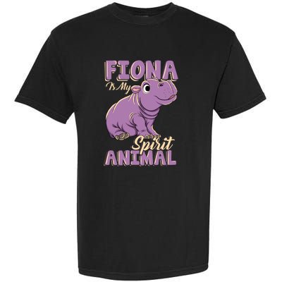 Hippo Fiona Is My Spirit Animal Funny Garment-Dyed Heavyweight T-Shirt