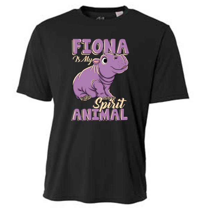 Hippo Fiona Is My Spirit Animal Funny Cooling Performance Crew T-Shirt