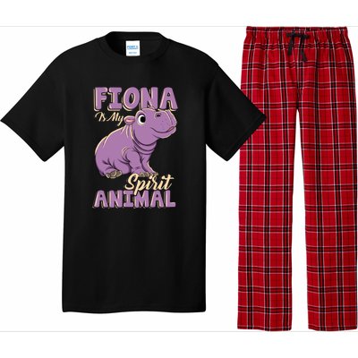 Hippo Fiona Is My Spirit Animal Funny Pajama Set