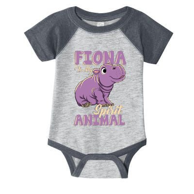 Hippo Fiona Is My Spirit Animal Funny Infant Baby Jersey Bodysuit