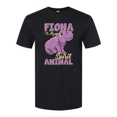 Hippo Fiona Is My Spirit Animal Funny Softstyle CVC T-Shirt